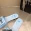 Fendi Baguette leather slides Blue 2023