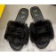 Fendi Baguette mink slides Black 2023