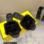 Fendi Baguette mink slides Black 2023