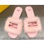 Fendi Baguette mink slides Pink 2023