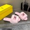 Fendi Baguette mink slides Pink 2023