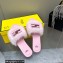 Fendi Baguette mink slides Pink 2023