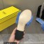 Fendi Baguette mink slides Blue 2023