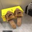 Fendi Baguette mink slides Brown 2023