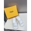 Fendi Baguette nappa leather slides White 2023