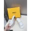 Fendi Baguette nappa leather slides White 2023