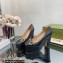 Gucci Heel 12cm Platform 3.5cm pumps with Horsebit Black 2023