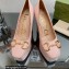 Gucci Heel 12cm Platform 3.5cm pumps with Horsebit Pink 2023