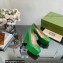 Gucci Heel 12cm Platform 3.5cm pumps with Horsebit Green 2023