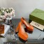 Gucci Heel 12cm Platform 3.5cm pumps with Horsebit Orange 2023