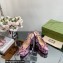 Gucci Heel 12cm Platform 3.5cm slingback pumps with Horsebit python print Pink 2023