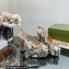 Gucci Heel 12cm Platform 3.5cm slingback pumps with Horsebit python print Gray 2023