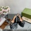 Gucci Heel 12cm Platform 3.5cm slingback pumps with Horsebit Black 2023