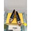 Fendi crystal logo pumps Suede Brown 2023