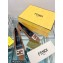 Fendi crystal logo pumps Suede Brown 2023