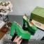 Gucci Heel 12cm Platform 3.5cm slingback pumps with Horsebit Green 2023