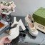 Gucci Heel 12cm Platform 3.5cm Sandals with Horsebit White 2023