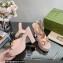 Gucci Heel 12cm Platform 3.5cm Sandals with Horsebit Pink 2023