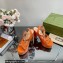 Gucci Heel 12cm Platform 3.5cm Sandals with Horsebit Orange 2023