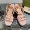 Gucci Heel Platform Sandals with Horsebit Pink 2023