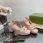 Gucci Heel Platform Sandals with Horsebit Pink 2023