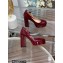 Gianvito Rossi Heel 11.5cm Platform 3.5cm Manila Pumps Leather Patent Burgundy 2023
