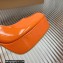 Gianvito Rossi Heel 11.5cm Platform 3.5cm Manila Pumps Leather Patent Orange 2023