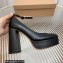 Gianvito Rossi Heel 11.5cm Platform 3.5cm Manila Pumps Leather Black 2023
