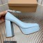 Gianvito Rossi Heel 11.5cm Platform 3.5cm Manila Pumps Leather Sky Blue 2023