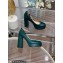 Gianvito Rossi Heel 11.5cm Platform 3.5cm Manila Pumps Leather Dark Green 2023