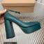 Gianvito Rossi Heel 11.5cm Platform 3.5cm Manila Pumps Leather Dark Green 2023