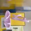 Fendi EVA Rubber Sandals Lilac 2023