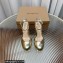 Gianvito Rossi Heel 11.5cm Platform 3.5cm Slingback Pumps Leather Metallic Gold 2023