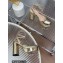 Gianvito Rossi Heel 11.5cm Platform 3.5cm Slingback Pumps Leather Metallic Gold 2023