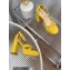 Gianvito Rossi Heel 11.5cm Platform 3.5cm Sheridan Sandals Suede Yellow 2023