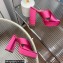 Gianvito Rossi Heel 11.5cm Platform 3.5cm Sheridan Mules Satin Fuchsia 2023