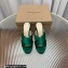 Gianvito Rossi Heel 11.5cm Platform 3.5cm Sheridan Mules Satin Green 2023