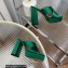 Gianvito Rossi Heel 11.5cm Platform 3.5cm Sheridan Mules Satin Green 2023