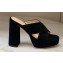Gianvito Rossi Heel 11.5cm Platform 3.5cm Sheridan Mules Suede Black 2023