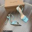 Gianvito Rossi Heel 10.5cm RIBBON STILETTO Sandals Blue 2023