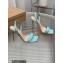 Gianvito Rossi Heel 10.5cm RIBBON STILETTO Sandals Blue 2023