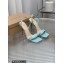 Gianvito Rossi Heel 10.5cm RIBBON STILETTO Sandals Blue 2023