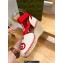 Gucci Heel 9.5cm cotton canvas espadrilles with ribbon tie 725836 White/Red 2023