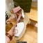 Gucci Heel 9.5cm platform Leather espadrilles sandals with ribbon tie 725834 White/Pink 2023