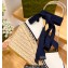 Gucci Heel 9.5cm platform Leather espadrilles with ribbon tie 725836 White/Dark Blue 2023