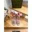 Gucci Heel 9cm espadrilles sandals with ribbon tie embroidery Pink 2023