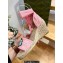 Gucci Heel 9cm espadrilles sandals with ribbon tie embroidery Pink 2023