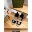 Gucci Heel 9cm espadrilles sandals with ribbon tie embroidery Black 2023