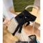 Gucci Heel 9cm espadrilles sandals with ribbon tie embroidery Black 2023