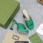 Gucci Heel 11cm Platform 2.5cm Studs slide sandals 723404 Green 2023